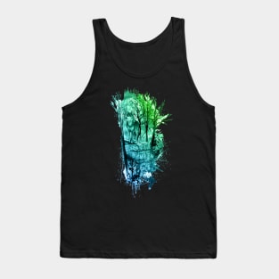 Enchanted Forest Design- Green/Blue Tank Top